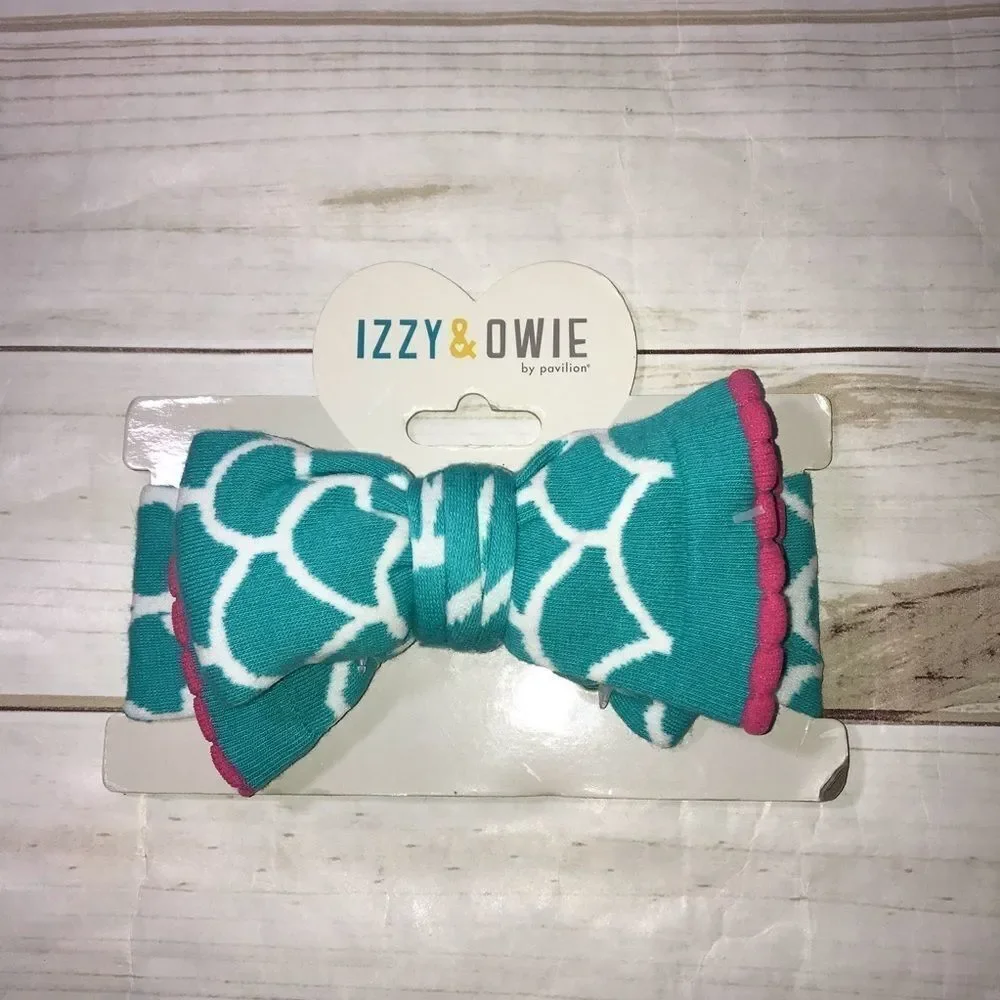Izzy & Owie Headband Turquoise Mermaid Baby 6-24 M
